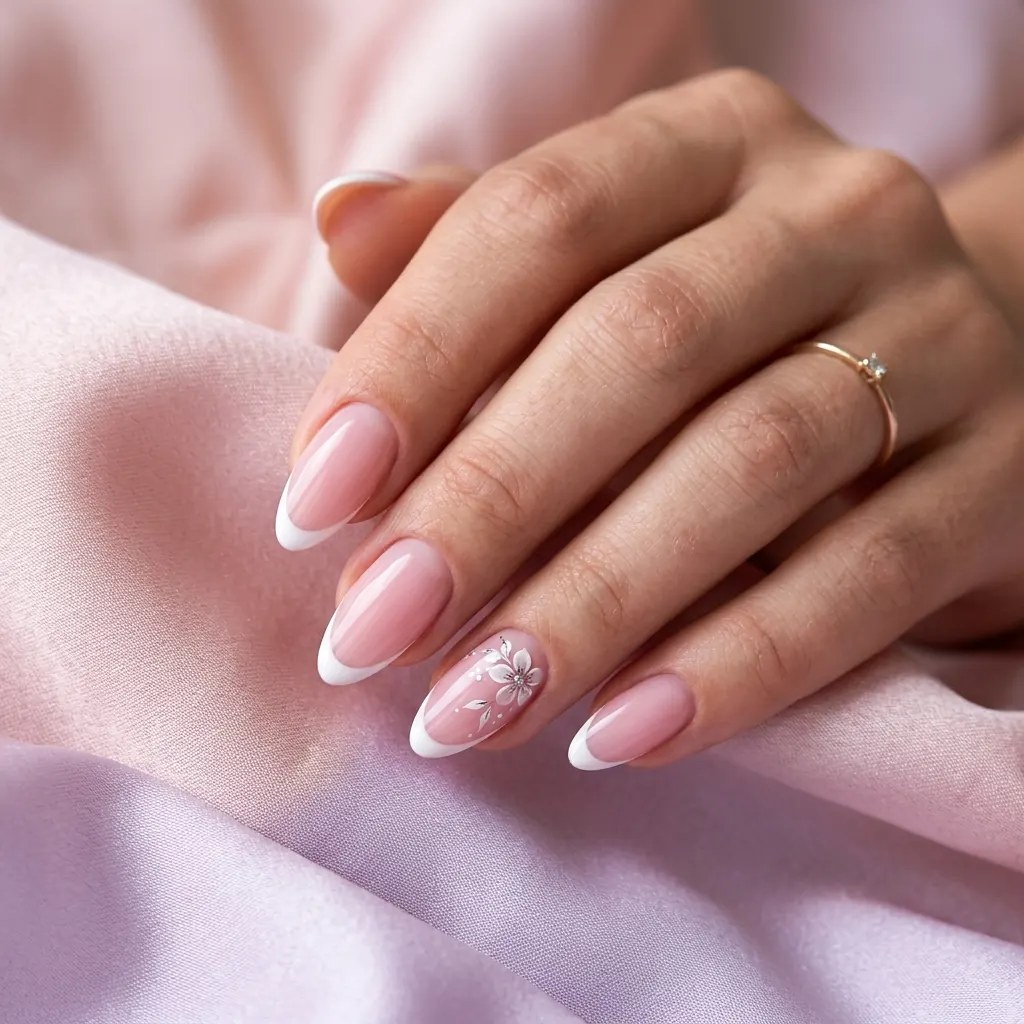 Floral French Tips